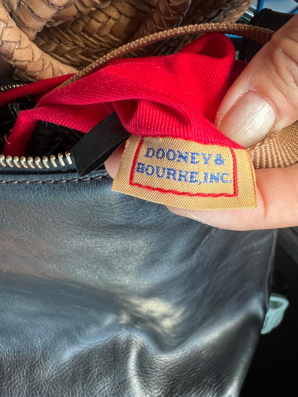 Dooney & Bourke Black Florentine Kingston Leather Hobo Bag - Picture 13 of 15